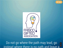 Tablet Screenshot of friscogifted.org